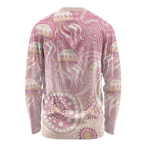Pastel NAIDOC Week 2026 First Nations Indigenous Long Sleeve Shirt Jellyfish