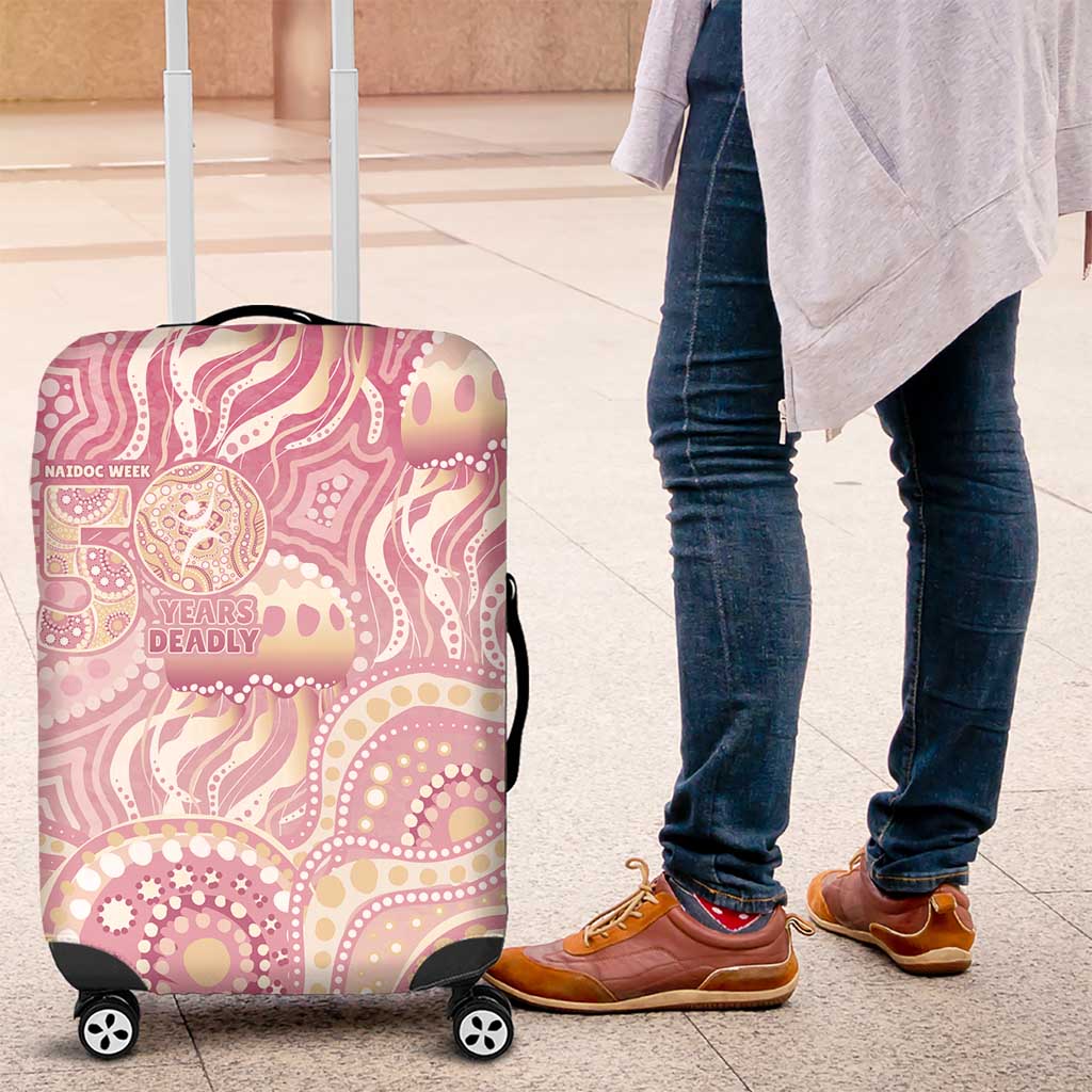 Pastel NAIDOC Week 2026 First Nations Indigenous Luggage Cover Jellyfish