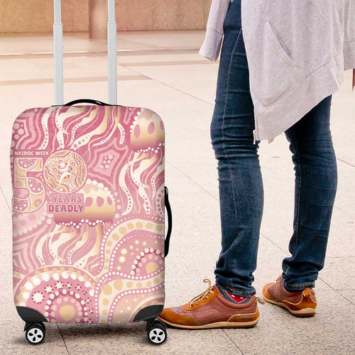 Pastel NAIDOC Week 2026 First Nations Indigenous Luggage Cover Jellyfish