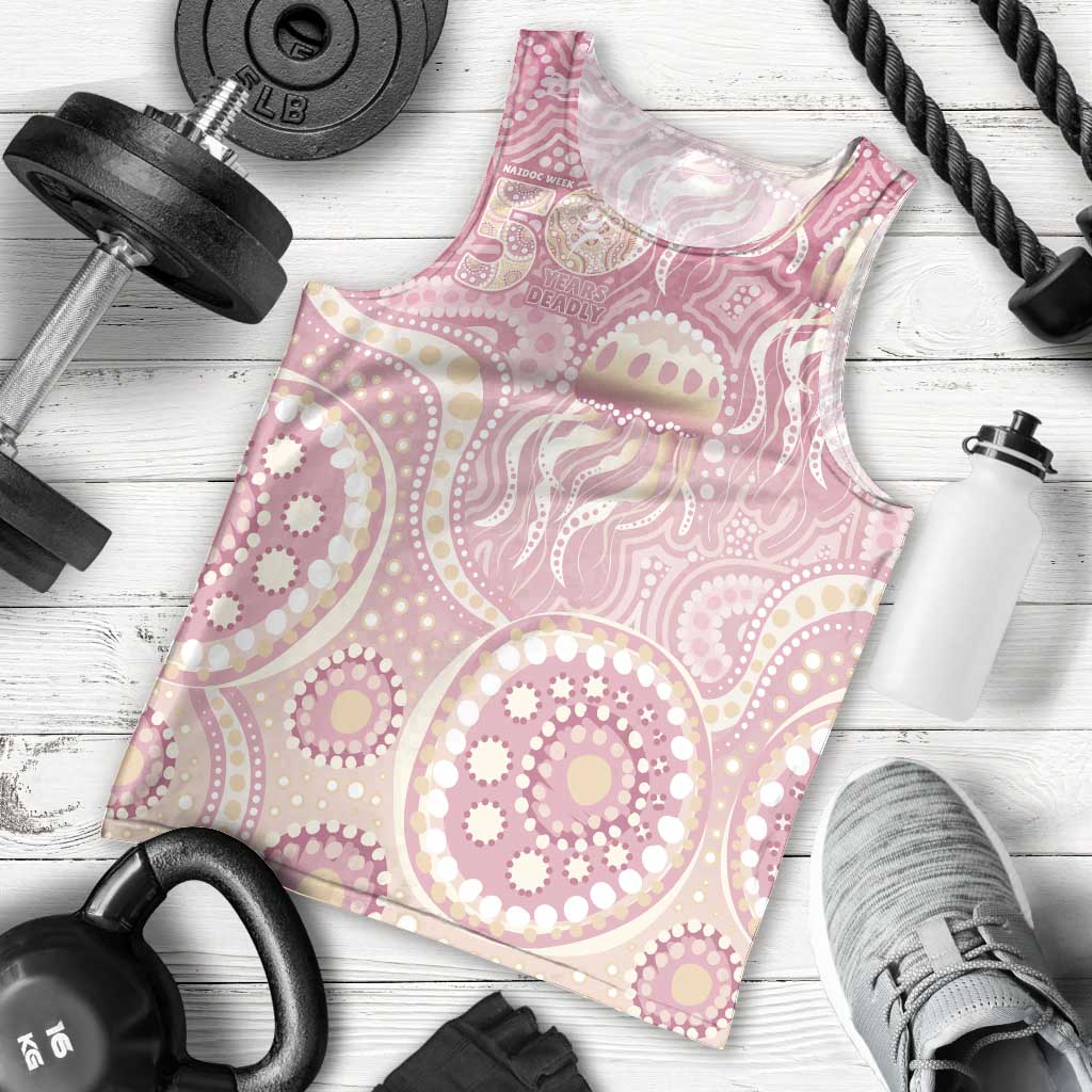 Pastel NAIDOC Week 2026 First Nations Indigenous Men Tank Top Jellyfish