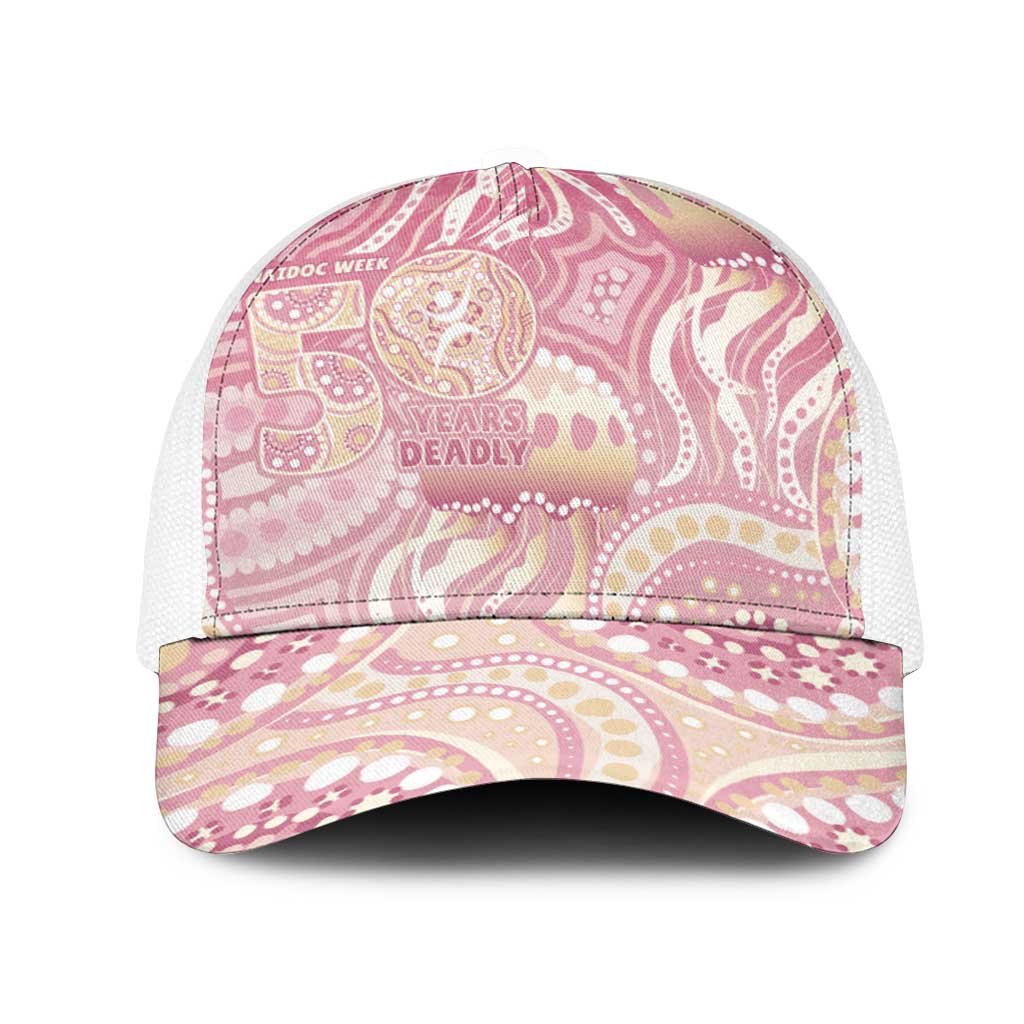 Pastel NAIDOC Week 2026 First Nations Indigenous Mesh Trucker Cap Jellyfish