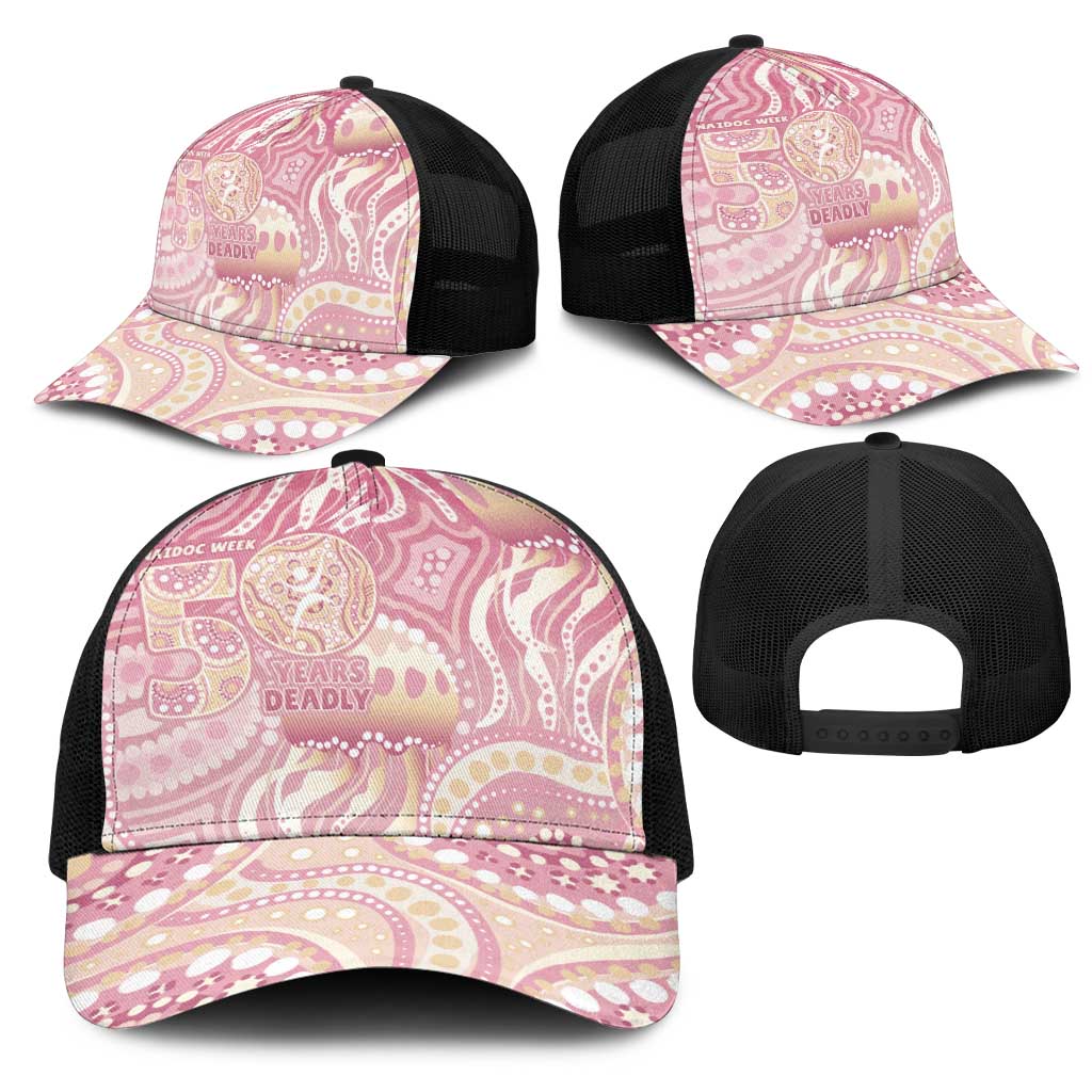 Pastel NAIDOC Week 2026 First Nations Indigenous Mesh Trucker Cap Jellyfish