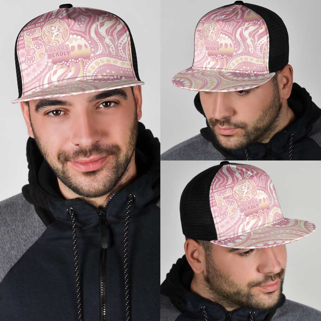 Pastel NAIDOC Week 2026 First Nations Indigenous Mesh Trucker Cap Jellyfish