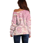Pastel NAIDOC Week 2026 First Nations Indigenous Off Shoulder Sweater Jellyfish