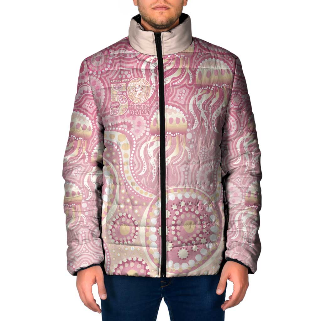 Pastel NAIDOC Week 2026 First Nations Indigenous Padded Jacket Jellyfish