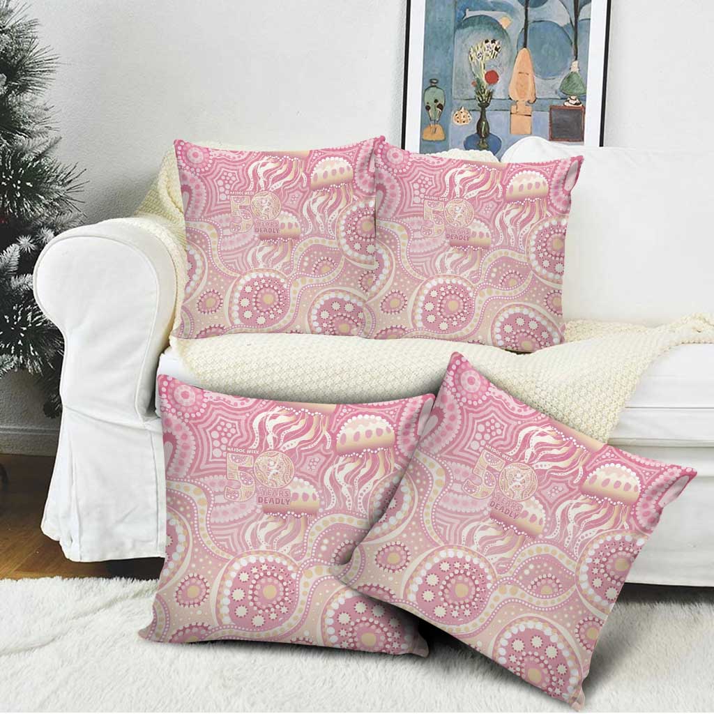 Pastel NAIDOC Week 2026 First Nations Indigenous Pillow Cover Jellyfish
