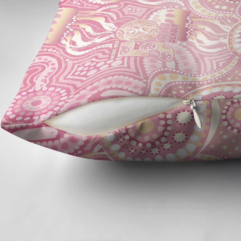 Pastel NAIDOC Week 2026 First Nations Indigenous Pillow Cover Jellyfish