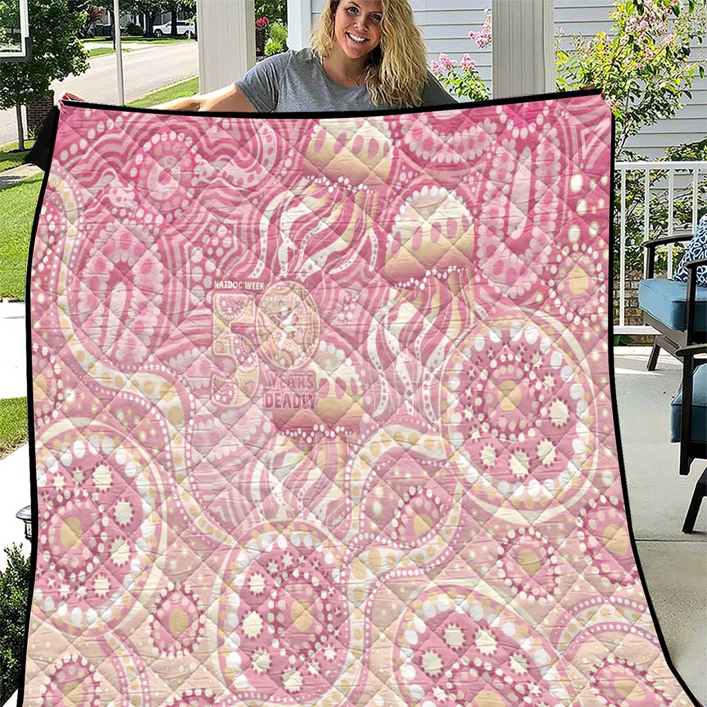 Pastel NAIDOC Week 2026 First Nations Indigenous Quilt Jellyfish