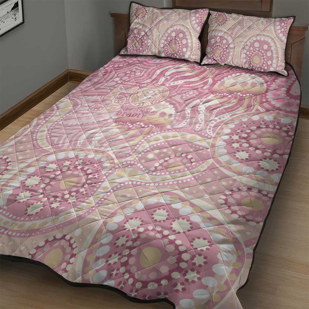 Pastel NAIDOC Week 2026 First Nations Indigenous Quilt Bed Set Jellyfish