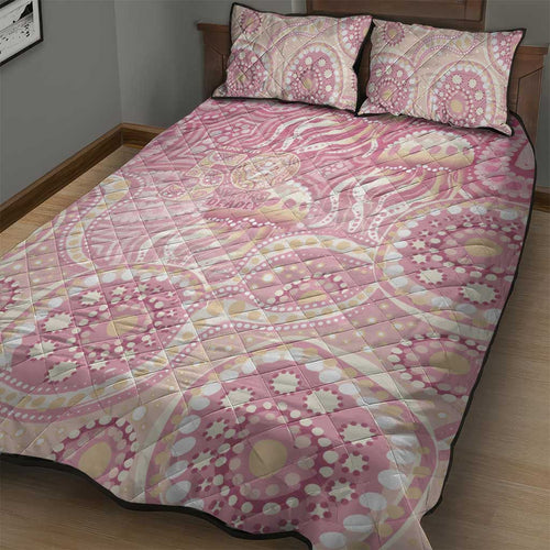 Pastel NAIDOC Week 2026 First Nations Indigenous Quilt Bed Set Jellyfish