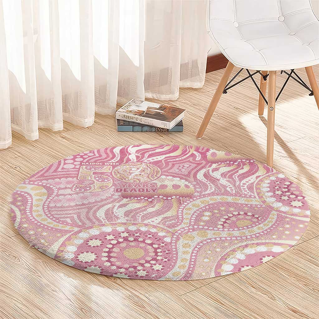 Pastel NAIDOC Week 2026 First Nations Indigenous Round Carpet Jellyfish