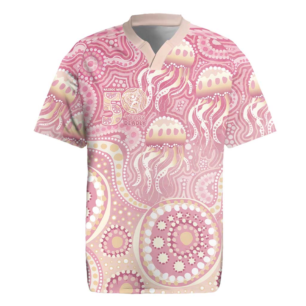 Pastel NAIDOC Week 2026 First Nations Indigenous Rugby Jersey Jellyfish