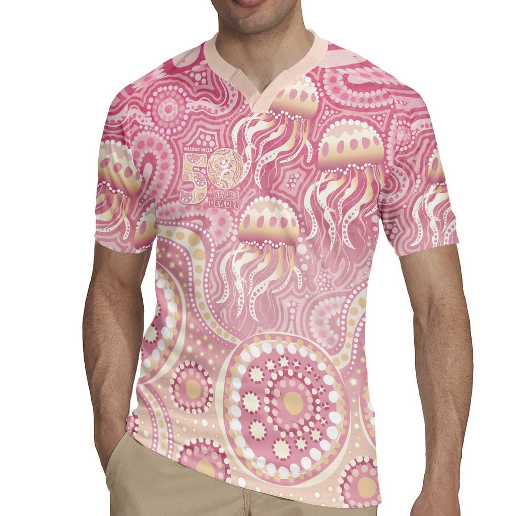 Pastel NAIDOC Week 2026 First Nations Indigenous Rugby Jersey Jellyfish
