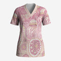 Pastel NAIDOC Week 2026 First Nations Indigenous Scrub Top Jellyfish