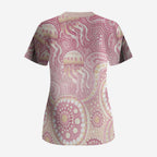 Pastel NAIDOC Week 2026 First Nations Indigenous Scrub Top Jellyfish