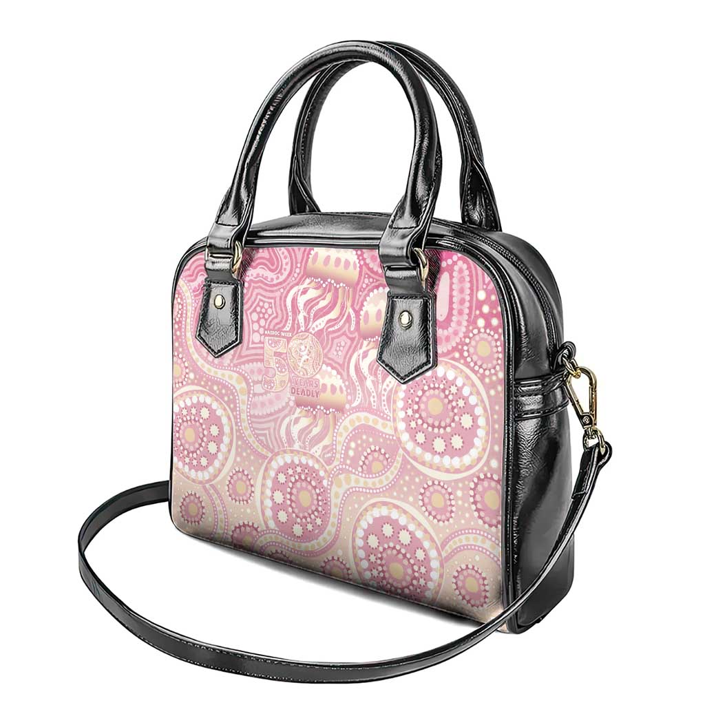 Pastel NAIDOC Week 2026 First Nations Indigenous Shoulder Handbag Jellyfish