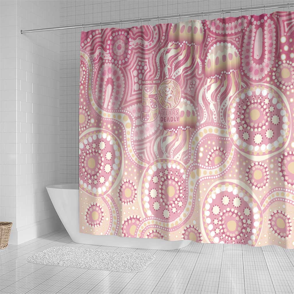 Pastel NAIDOC Week 2026 First Nations Indigenous Shower Curtain Jellyfish