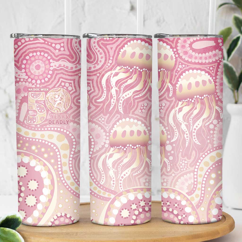 Pastel NAIDOC Week 2026 First Nations Indigenous Skinny Tumbler Jellyfish