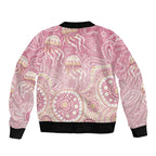 Pastel NAIDOC Week 2026 First Nations Indigenous Sleeve Zip Bomber Jacket Jellyfish