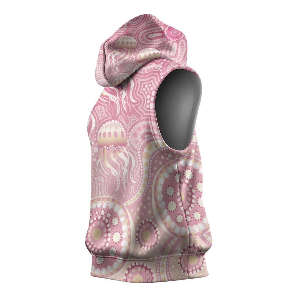 Pastel NAIDOC Week 2026 First Nations Indigenous Sleeveless Hoodie Jellyfish