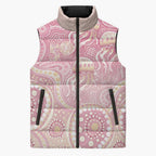 Pastel NAIDOC Week 2026 First Nations Indigenous Sleeveless Puffer Jacket Jellyfish