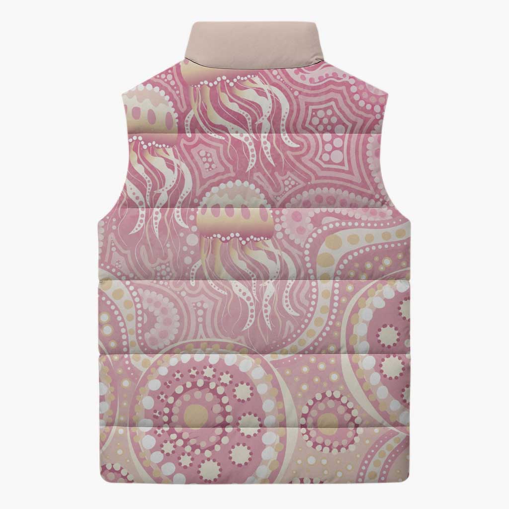 Pastel NAIDOC Week 2026 First Nations Indigenous Sleeveless Puffer Jacket Jellyfish