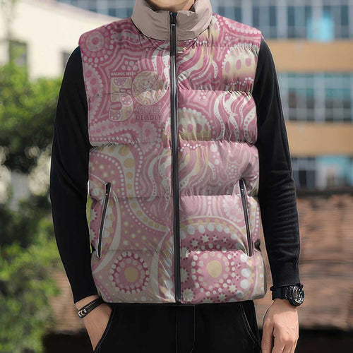 Pastel NAIDOC Week 2026 First Nations Indigenous Sleeveless Puffer Jacket Jellyfish