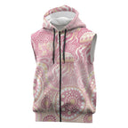 Pastel NAIDOC Week 2026 First Nations Indigenous Sleeveless Zip Hoodie Jellyfish