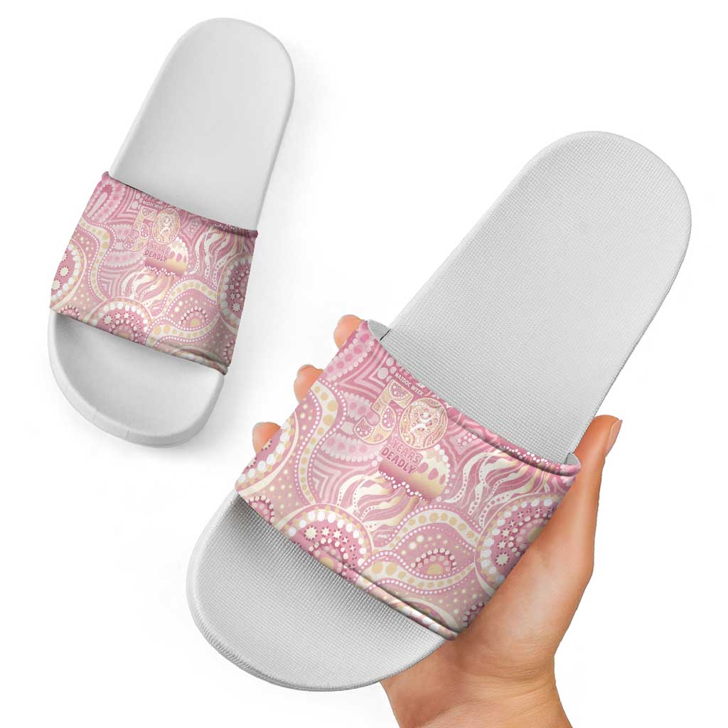Pastel NAIDOC Week 2026 First Nations Indigenous Slide Sandals Jellyfish