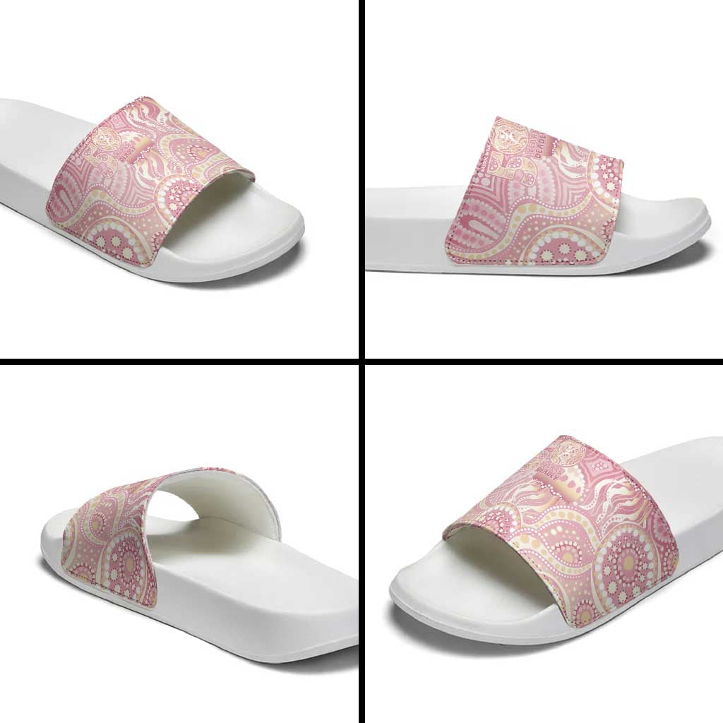 Pastel NAIDOC Week 2026 First Nations Indigenous Slide Sandals Jellyfish