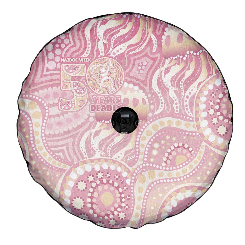 Pastel NAIDOC Week 2026 First Nations Indigenous Spare Tire Cover Jellyfish