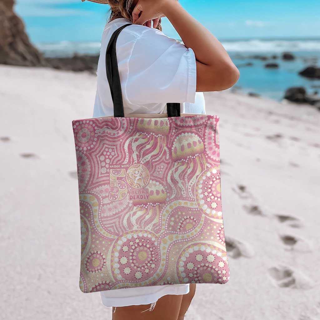 Pastel NAIDOC Week 2026 First Nations Indigenous Tote Bag Jellyfish