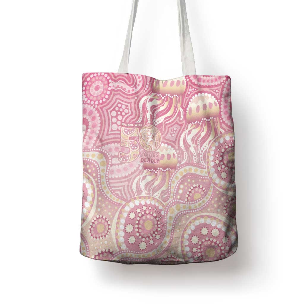 Pastel NAIDOC Week 2026 First Nations Indigenous Tote Bag Jellyfish
