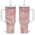 Pastel NAIDOC Week 2026 First Nations Indigenous Tumbler With Handle Jellyfish