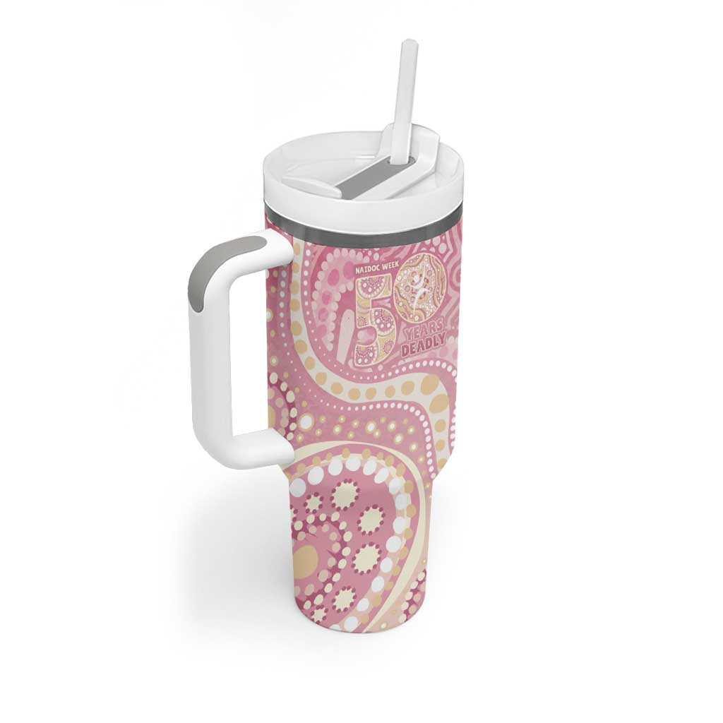 Pastel NAIDOC Week 2026 First Nations Indigenous Tumbler With Handle Jellyfish