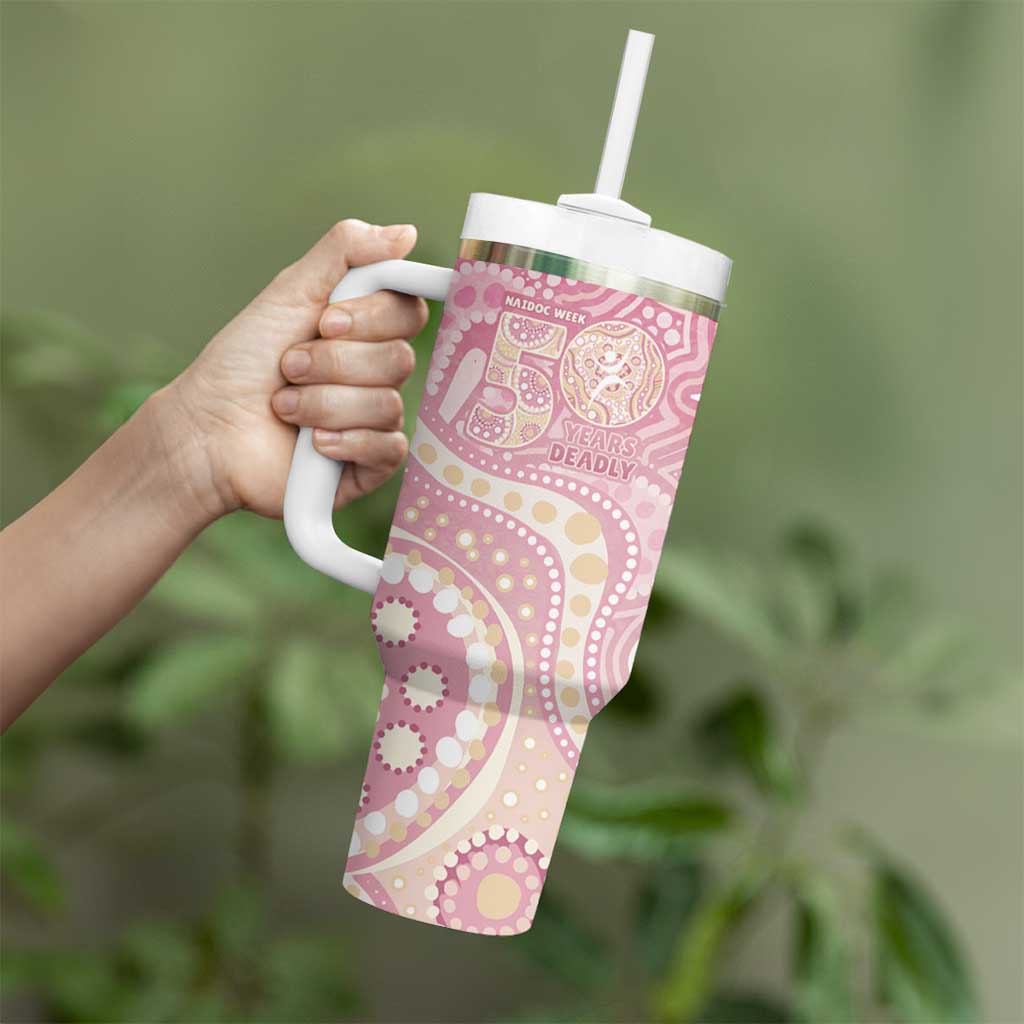Pastel NAIDOC Week 2026 First Nations Indigenous Tumbler With Handle Jellyfish