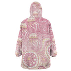 Pastel NAIDOC Week 2026 First Nations Indigenous Wearable Blanket Hoodie Jellyfish