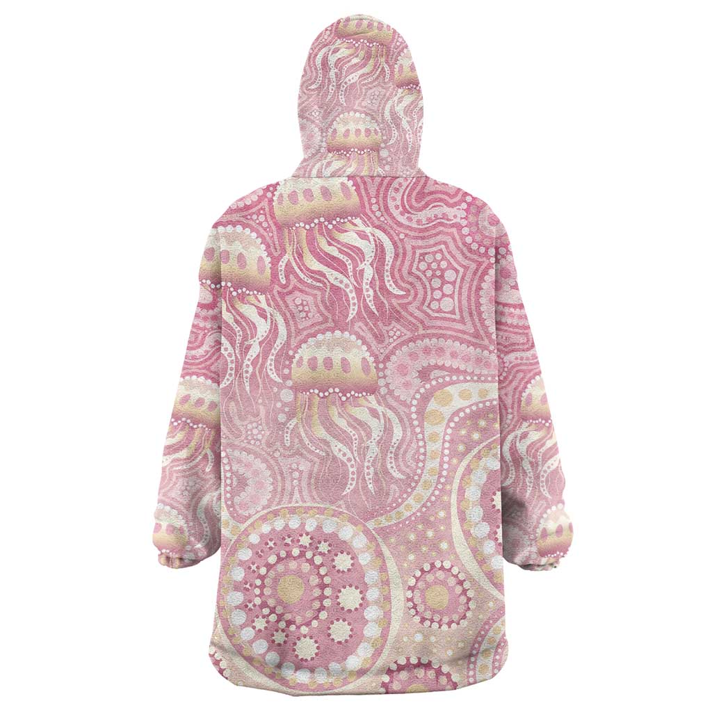 Pastel NAIDOC Week 2026 First Nations Indigenous Wearable Blanket Hoodie Jellyfish