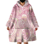 Pastel NAIDOC Week 2026 First Nations Indigenous Wearable Blanket Hoodie Jellyfish