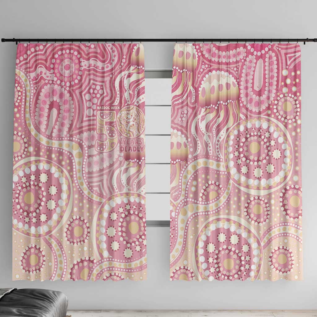 Pastel NAIDOC Week 2026 First Nations Indigenous Window Curtain Jellyfish