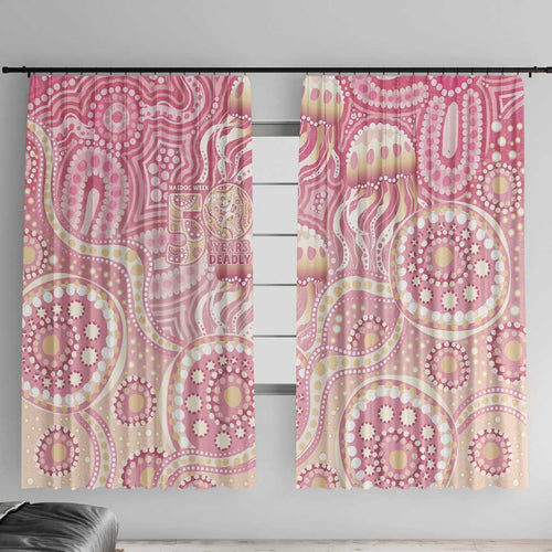 Pastel NAIDOC Week 2026 First Nations Indigenous Window Curtain Jellyfish