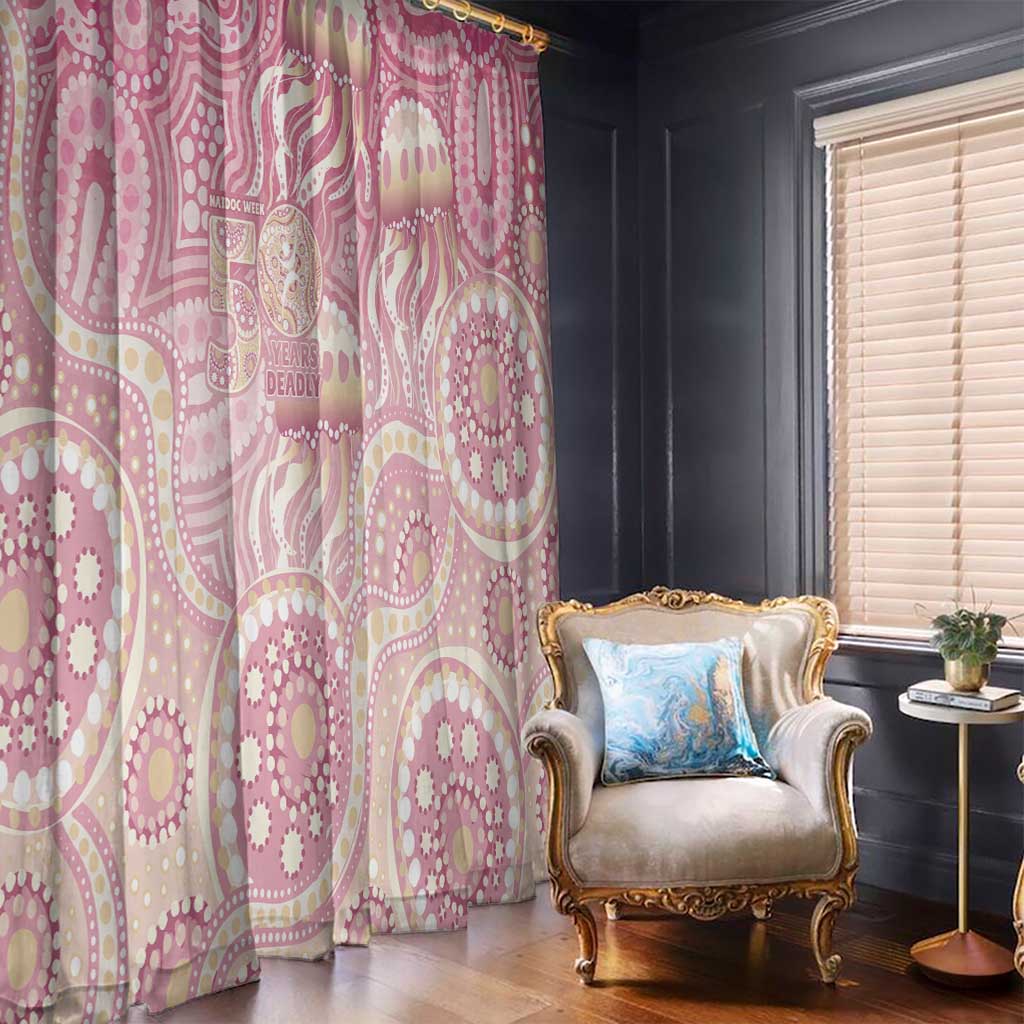 Pastel NAIDOC Week 2026 First Nations Indigenous Window Curtain Jellyfish