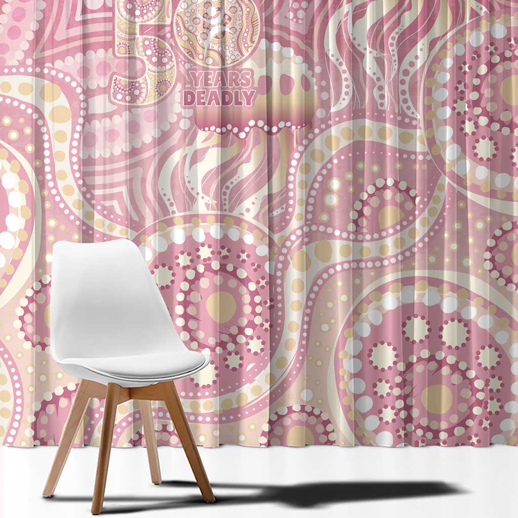 Pastel NAIDOC Week 2026 First Nations Indigenous Window Curtain Jellyfish