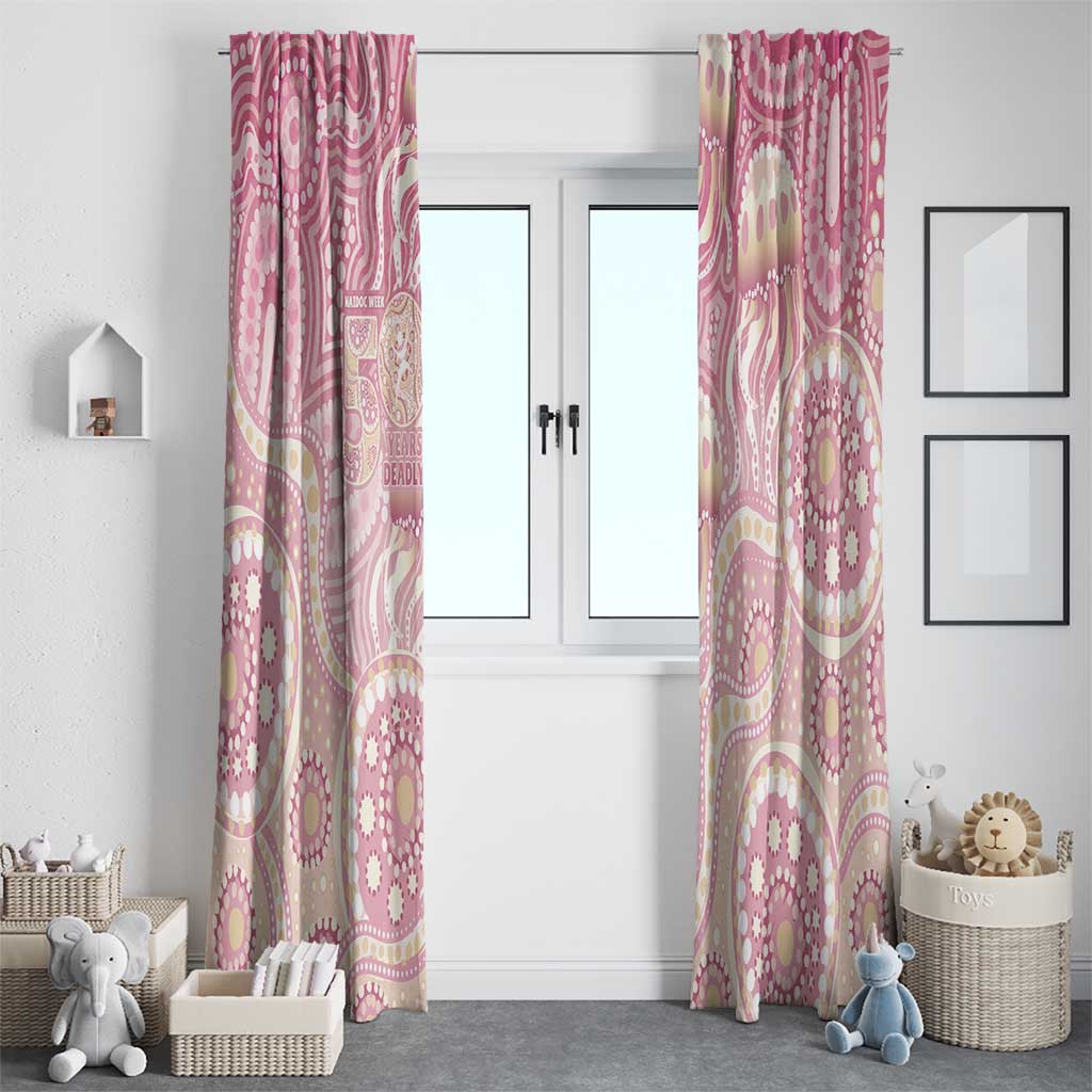 Pastel NAIDOC Week 2026 First Nations Indigenous Window Curtain Jellyfish