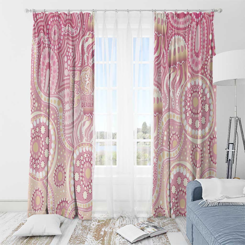 Pastel NAIDOC Week 2026 First Nations Indigenous Window Curtain Jellyfish