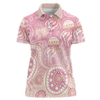 Pastel NAIDOC Week 2026 First Nations Indigenous Women Polo Shirt Jellyfish