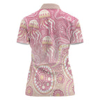 Pastel NAIDOC Week 2026 First Nations Indigenous Women Polo Shirt Jellyfish