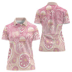 Pastel NAIDOC Week 2026 First Nations Indigenous Women Polo Shirt Jellyfish