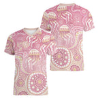 Pastel NAIDOC Week 2026 First Nations Indigenous Women V-Neck T-Shirt Jellyfish