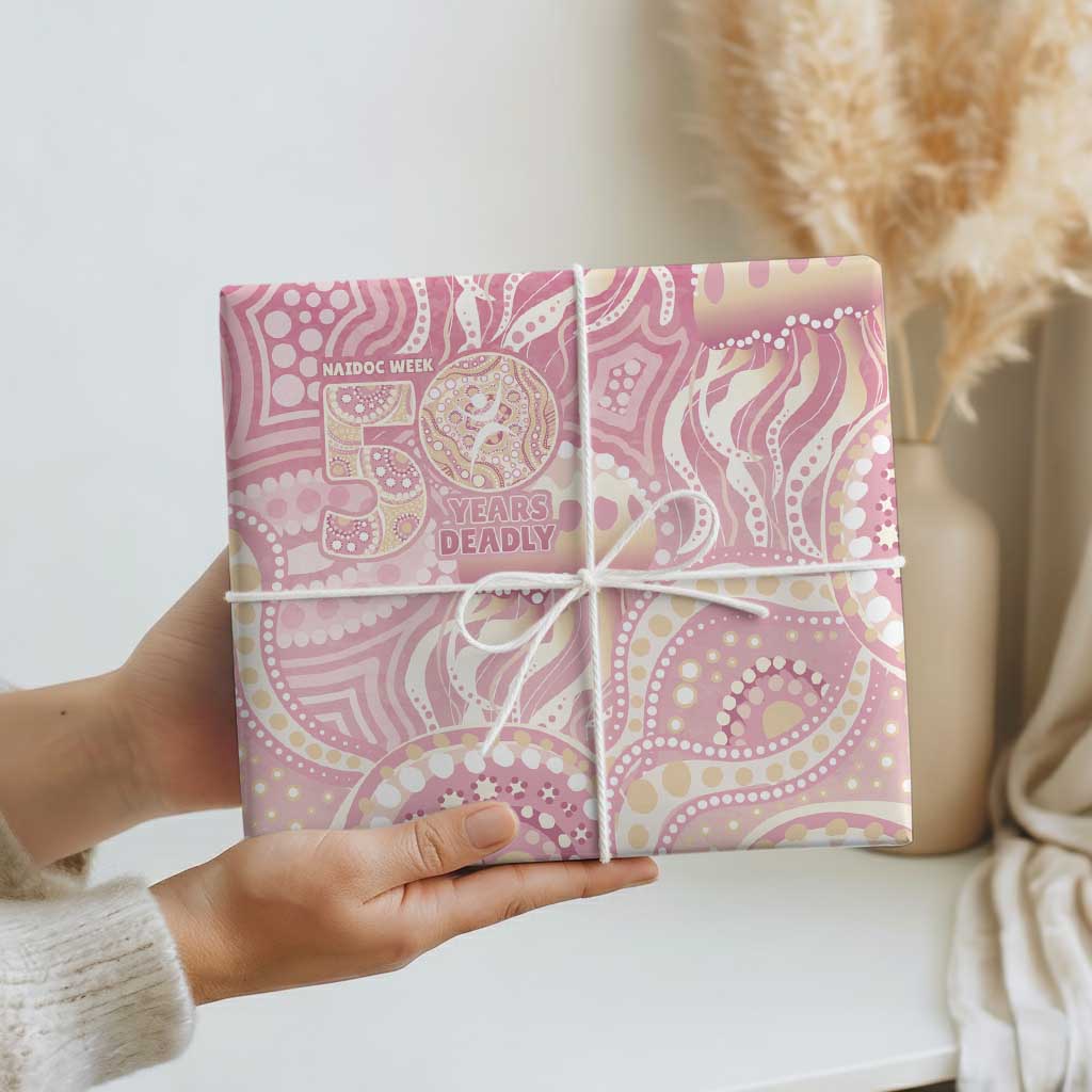 Pastel NAIDOC Week 2026 First Nations Indigenous Wrapping Paper Jellyfish